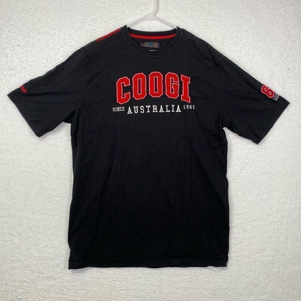 Vintage Men's Rare Coogi 69 Short Sleeve Crew Neck T-Shirt  Black Size 2XL